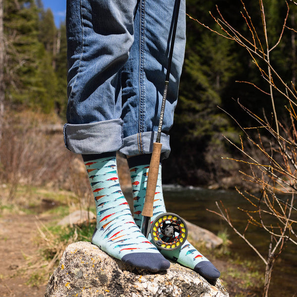 I'd Rather Be Fishing Socks - Broken horn