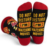 Do Not Disturb, I'm Watching Movies Socks - Broken horn