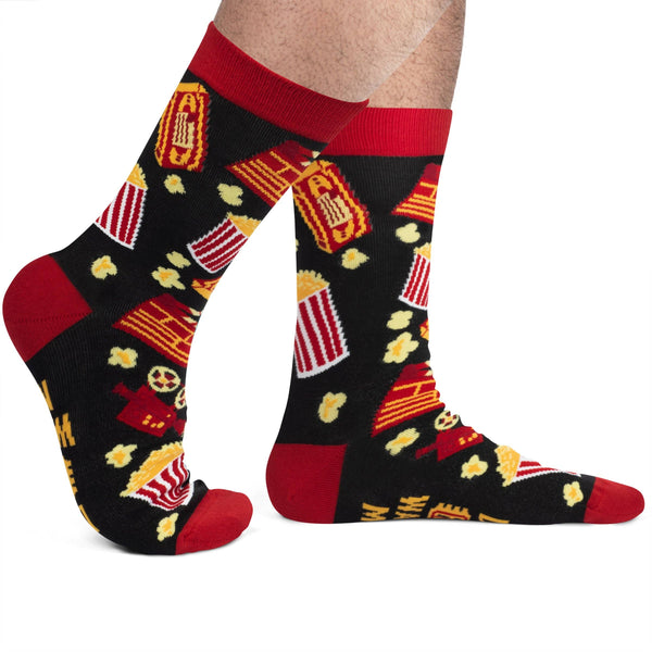 Do Not Disturb, I'm Watching Movies Socks - Broken horn