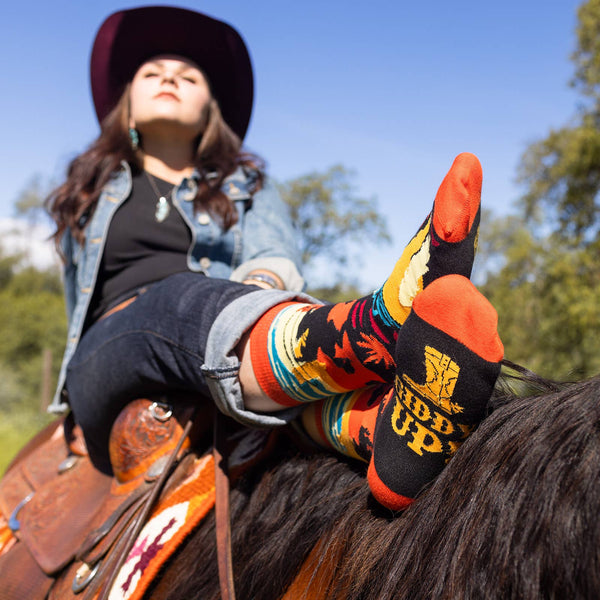 Giddy Up Socks - Broken horn