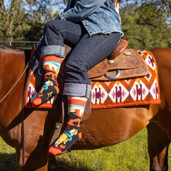 Giddy Up Socks - Broken horn