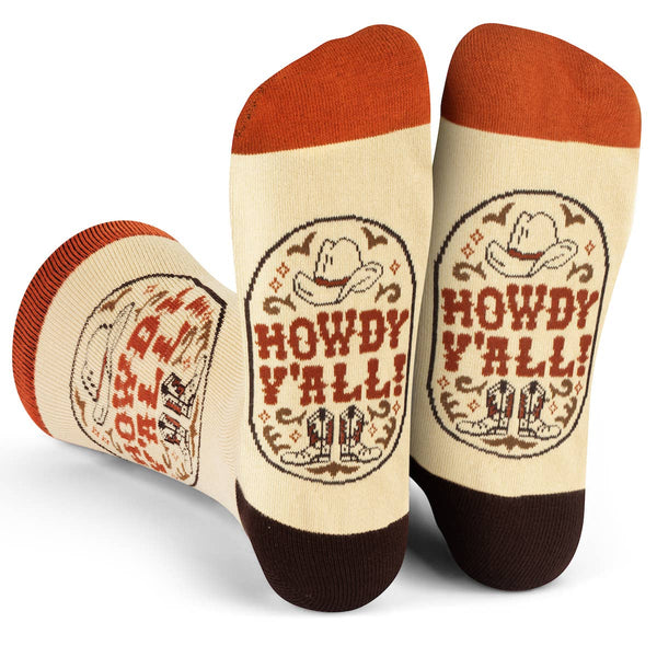 Howdy Y'all Socks - Broken horn