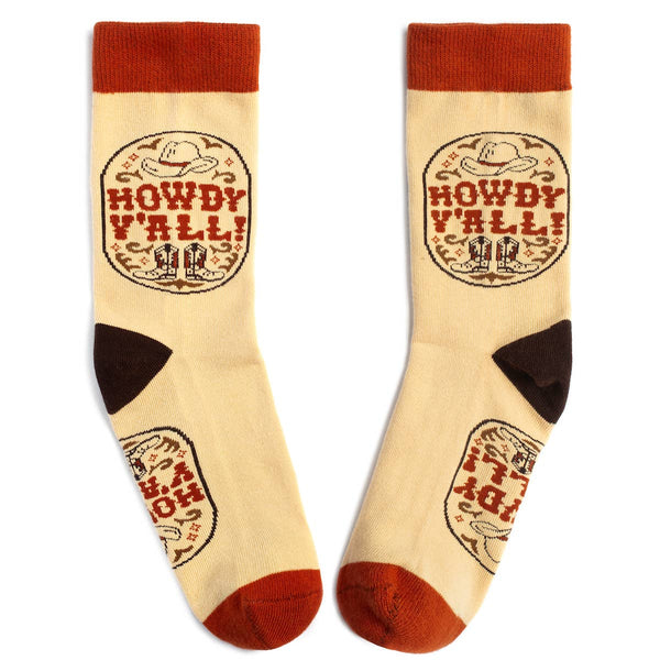Howdy Y'all Socks - Broken horn