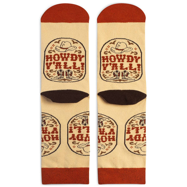 Howdy Y'all Socks - Broken horn