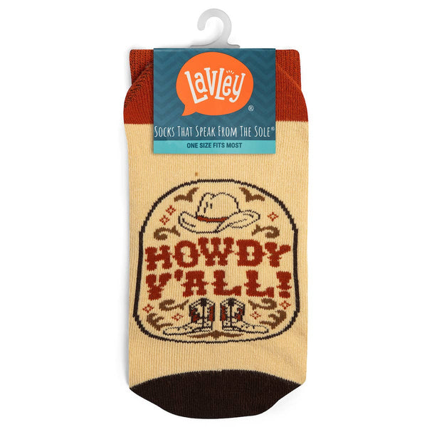 Howdy Y'all Socks - Broken horn