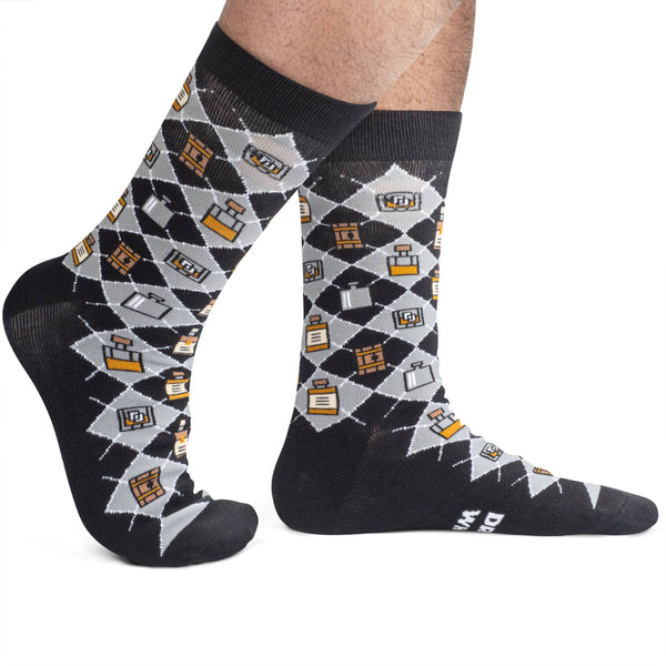I'd Rather Be Drinking Whiskey Socks - Broken horn