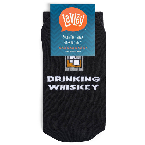 I'd Rather Be Drinking Whiskey Socks - Broken horn