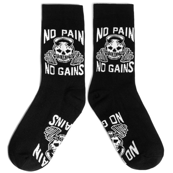No Pain, No Gain Socks - Broken horn
