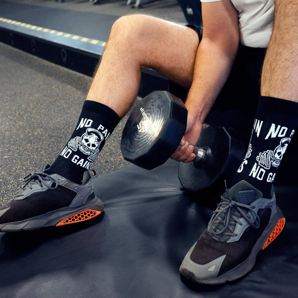 No Pain, No Gain Socks - Broken horn