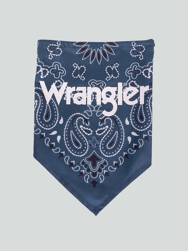 Wrangler Pet Paisley Bandana Navy Multi - Broken horn