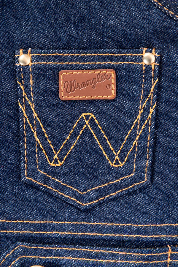 Wrangler Pet Denim Vest Harness Dark Wash - Broken horn