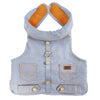 Wrangler Pet Denim Vest Harness Light Wash - Broken horn