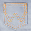 Wrangler Pet Denim Vest Harness Light Wash - Broken horn