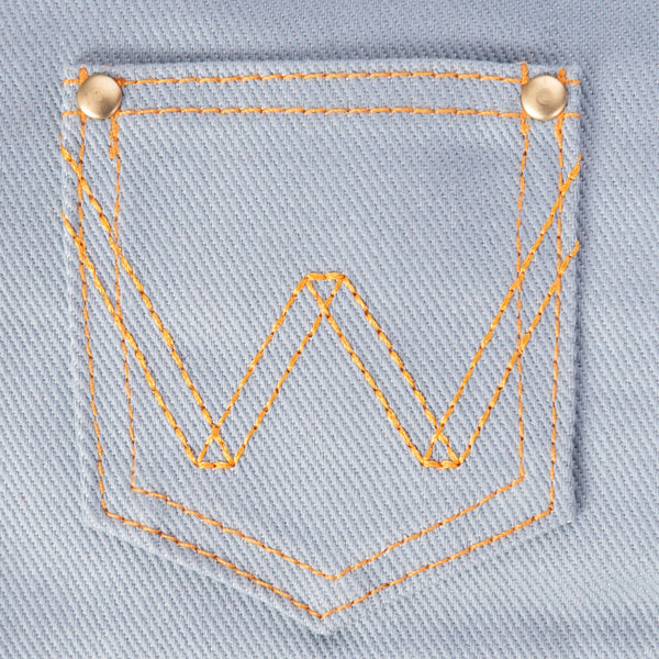 Wrangler Pet Denim Vest Harness Light Wash - Broken horn