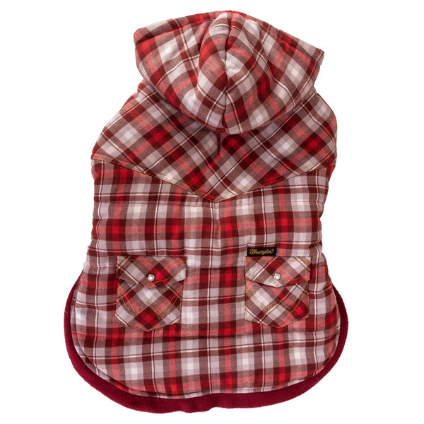 Wrangler Pet Reversible Flannel & Fleece Vest - Broken horn