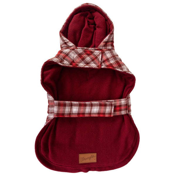 Wrangler Pet Reversible Flannel & Fleece Vest - Broken horn