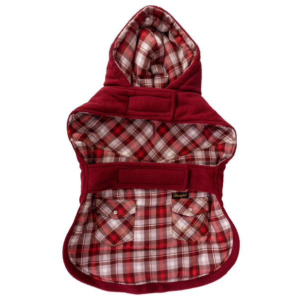 Wrangler Pet Reversible Flannel & Fleece Vest - Broken horn