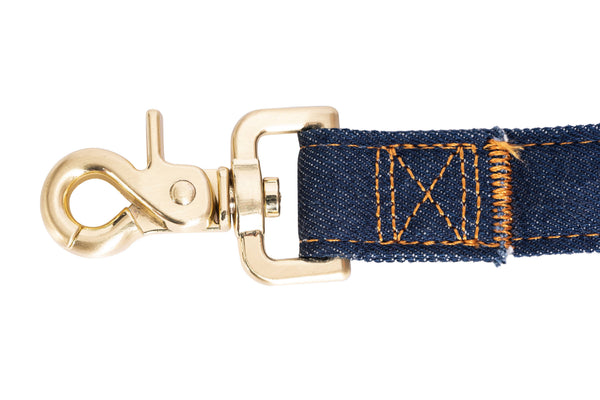 Wrangler Pet Denim And Sherpa Lead Dark Wash - Broken horn