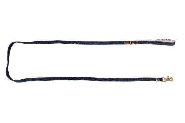 Wrangler Pet Denim And Sherpa Lead Dark Wash - Broken horn