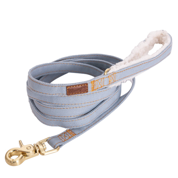 Wrangler Denim And Sherpa Lead Light Wash - Broken horn