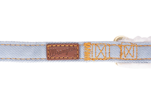 Wrangler Denim And Sherpa Lead Light Wash - Broken horn