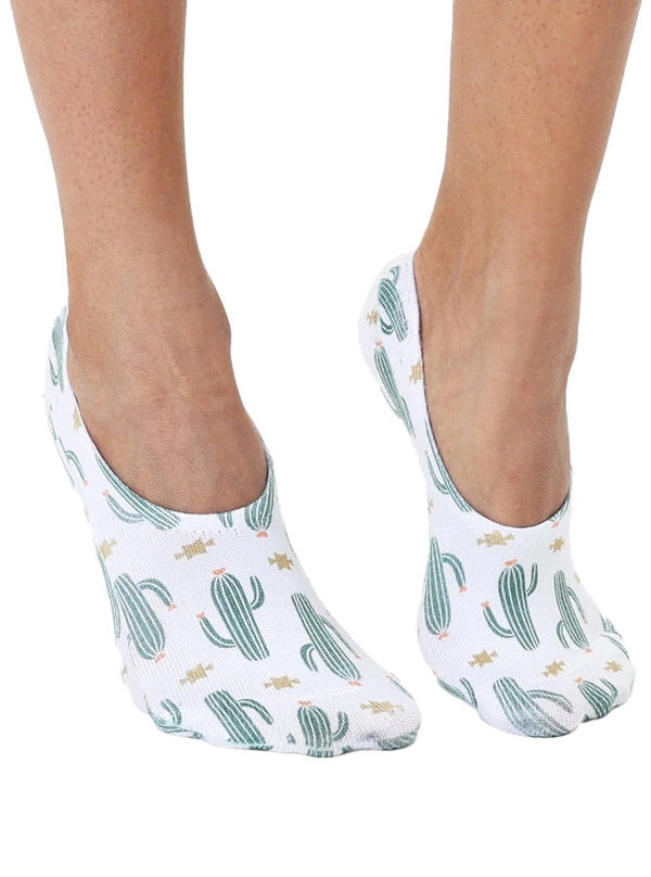 No-Show Liner Socks - Cactus Pring - Broken horn