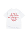 The Happy Tee - Blanc White / Red - Broken horn