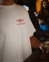 The Happy Tee - Blanc White / Red - Broken horn
