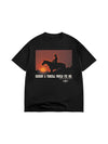 The Reckon Tee - Black / White - Broken horn