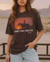 The Reckon Tee - Black / White - Broken horn