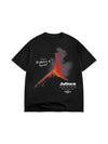 The Volcano Tee - Black / White - Broken horn