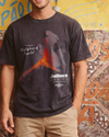 The Volcano Tee - Black / White - Broken horn