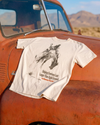 The 8 Seconds Tee - Off White / Black - Broken horn
