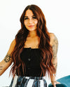 Black Stretch Corduroy Button Down Strapless Corset Top - Broken horn
