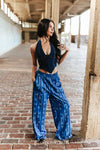 Dark Wash Halter Stretch Denim Corset Top - Broken horn