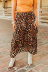 Leopard Printed Ruffle Tier Skirt - Broken horn
