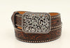 Ariat Fashion Girls Belt - 20 - Broken horn