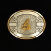 Oval Buckle - Broken horn