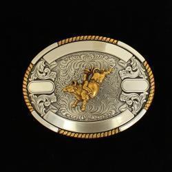Oval Buckle - Broken horn