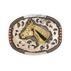 Crumine Oval Buckle - Broken horn