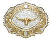 Crumine Longhorn Buckle - Broken horn