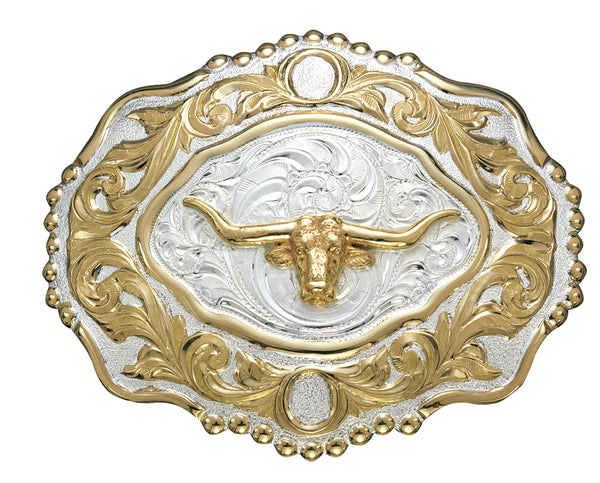Crumine Longhorn Buckle - Broken horn
