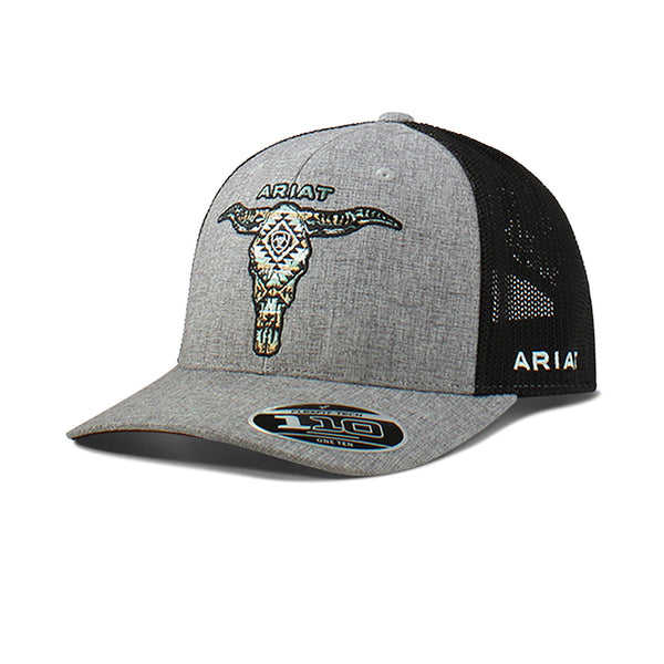 Ariat Cap Longhorn Grey - Broken horn