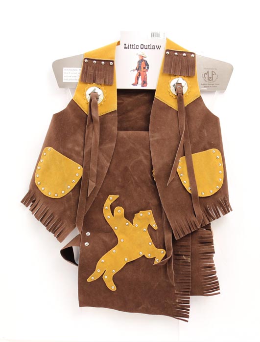 Bigtime Rodeo Childrens Chaps and Vest - Broken horn