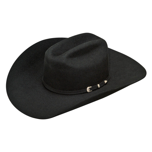 Ariat 2X Wool Black Hat - Broken horn