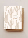 Cactus Birthday Card - Broken horn