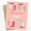 Happy Holidays Y'all Card - Broken horn