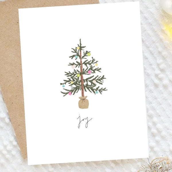 Joy Christmas Card - Broken horn