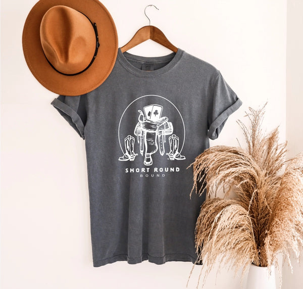 Short Round Bound Tee - Broken horn