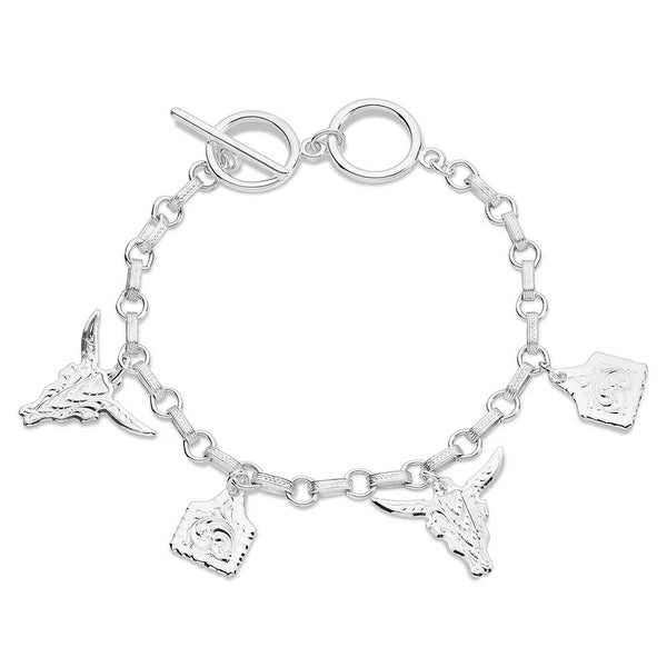Country Charm Bracelet - Broken horn